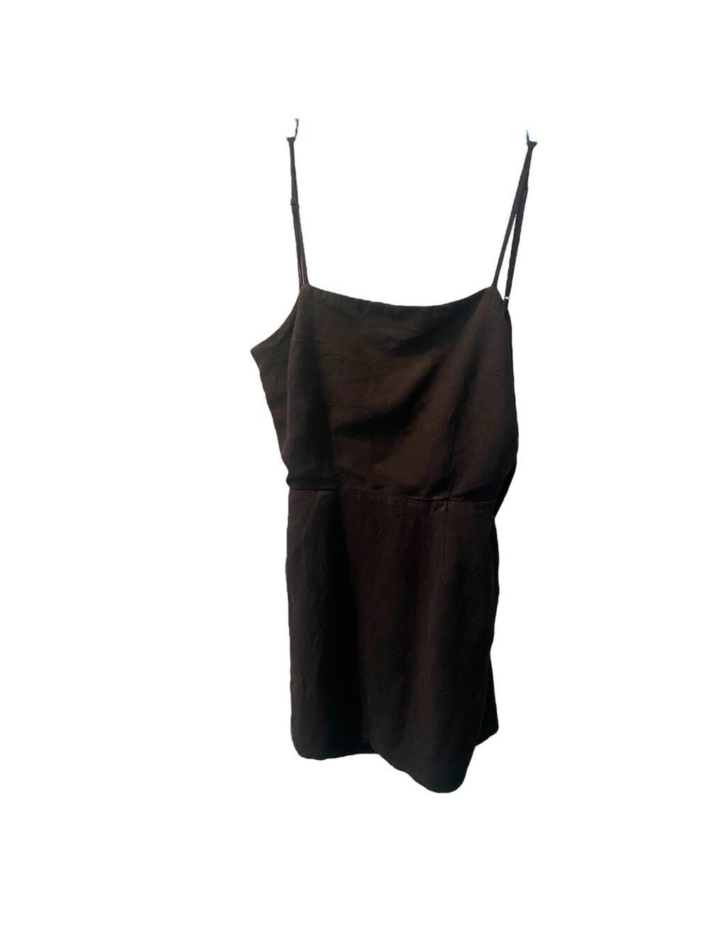 Garage Black Linen Blend Dress XS